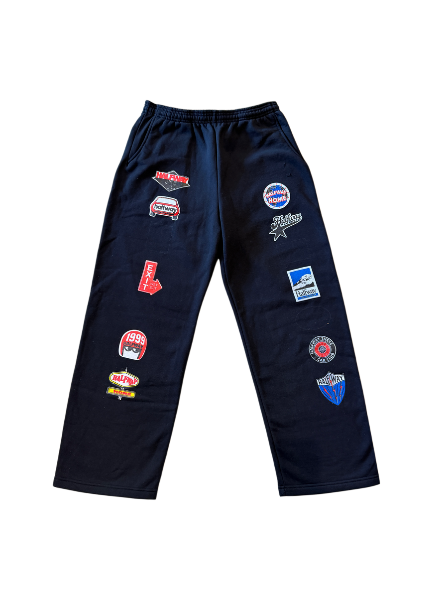 Patch work Sweat Pants - 1