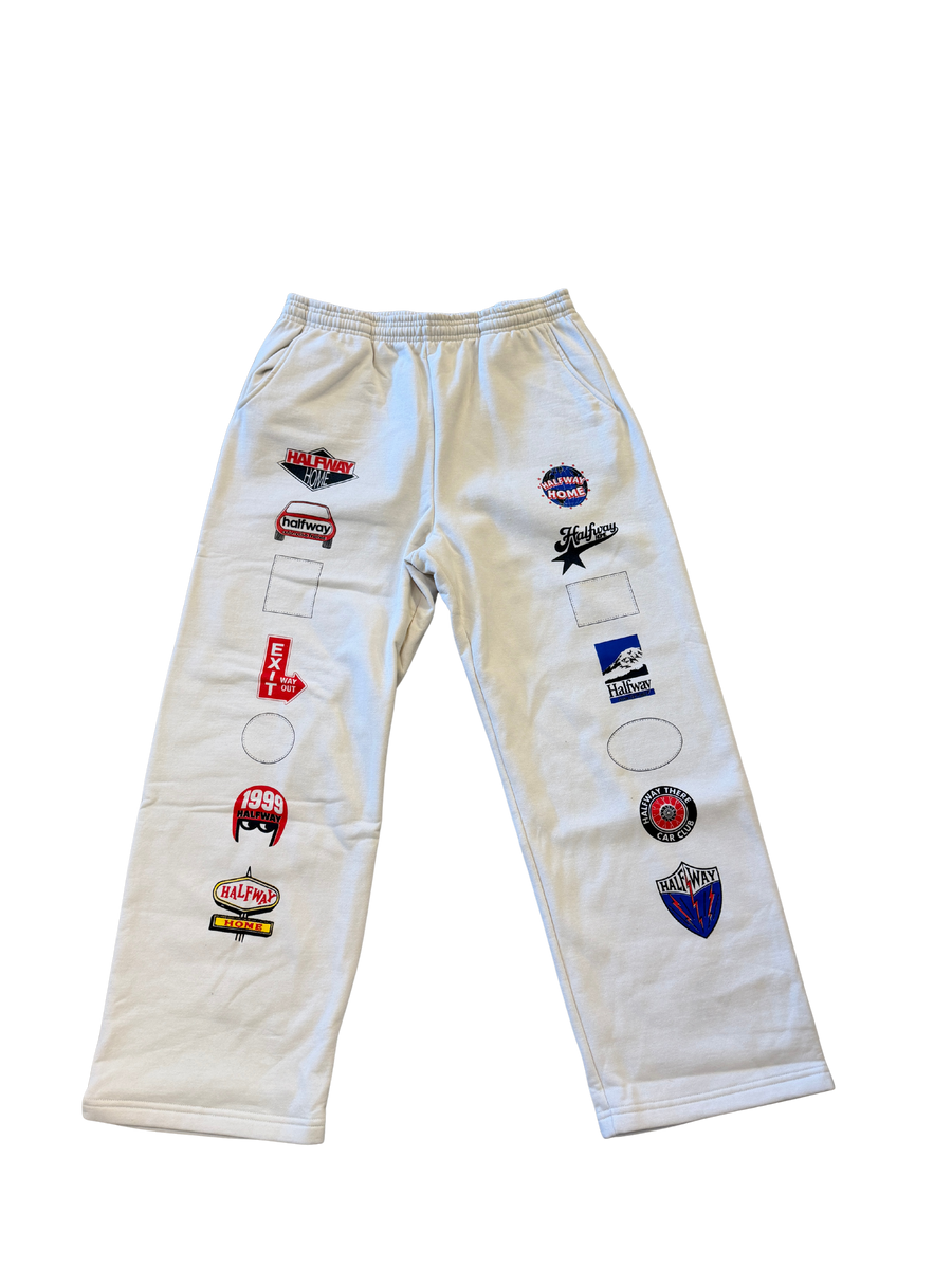 Patch work Sweat Pants - 2